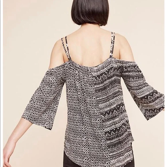 Anthropologie Reeve Open Shoulder Top - Picture 2 of 7
